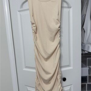 Chic Cream Backless Dress